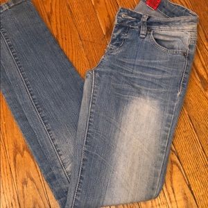 Light faded blue jeans